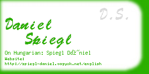 daniel spiegl business card